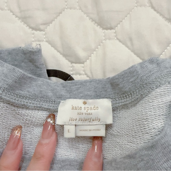 Kate spade MEOW L size hoodie used - Picture 2 of 2